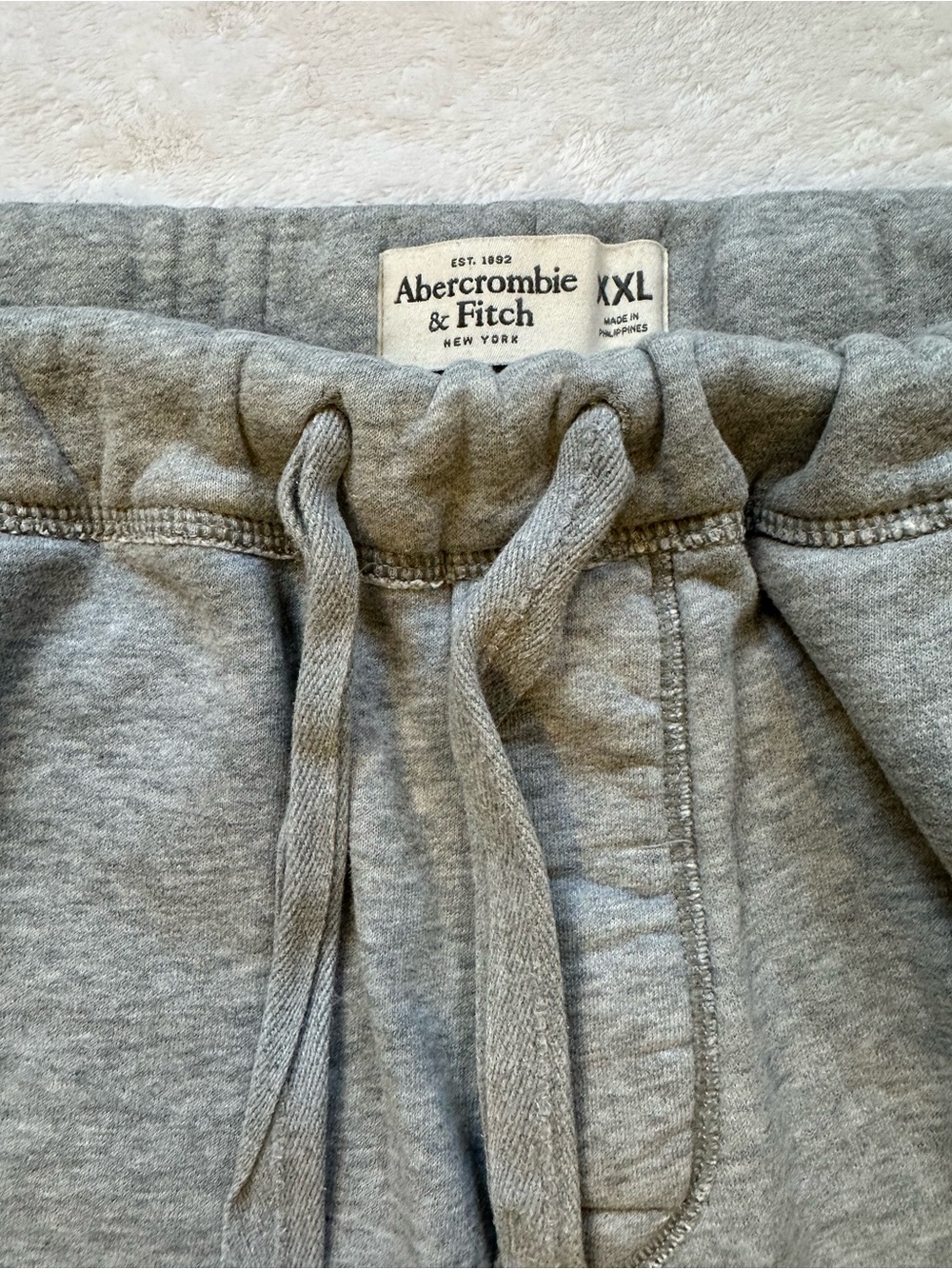 Abercrombie & Fitch Heather Gray Men's Jogger Sweatpants - Picture 3 of 8